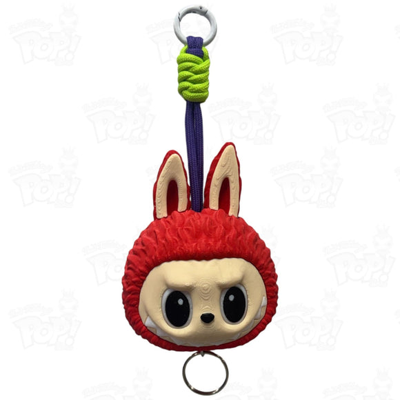 Pop Mart The Monsters Labubu Custom 3D Printed 50cm Retractable Bag Charm (Red) Loot