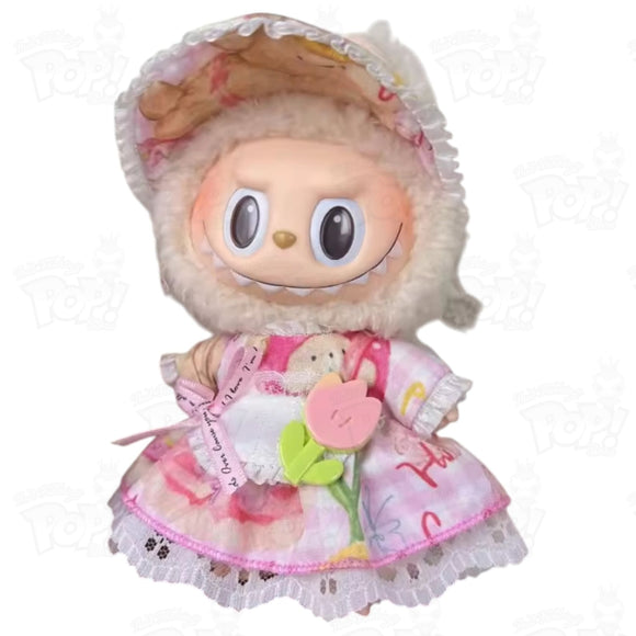 Pop Mart The Monsters Labubu OUTFIT Pink Tulip Dress Loot