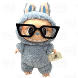 Pop Mart The Monsters Labubu OUTFIT Retro Thick Black Glasses Loot