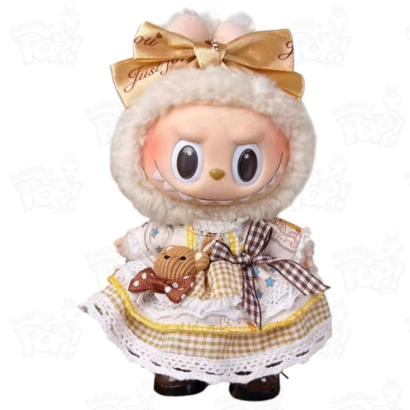Pop Mart The Monsters Labubu OUTFIT Yellow Bear Dress Loot
