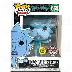 Rick And Morty Hologram Clone (#665) Gitd Funko Pop Vinyl