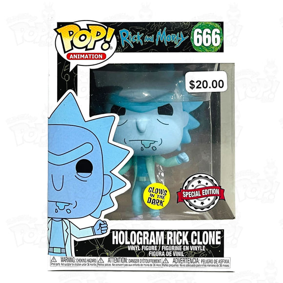 Rick and Morty Hologram Rick Clone (#666) GITD - That Funking Pop Store!