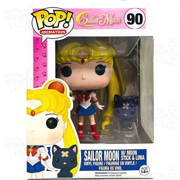 Sailor Moon With Stick & Luna (#90) Funko Pop Vinyl