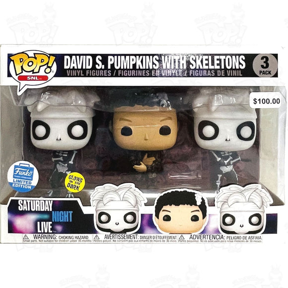 Saturday Night Live David S Pimpkins With Skeletons (3-Pack) Gitd Funko Pop Vinyl