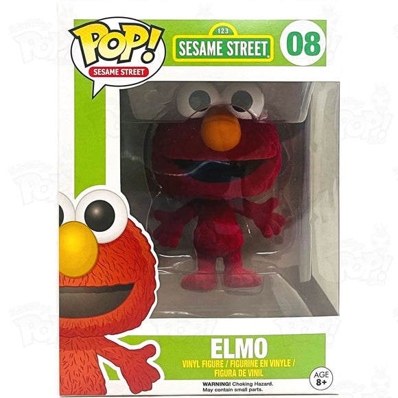 Sesame Street Elmo (#08) Flocked Funko Pop Vinyl