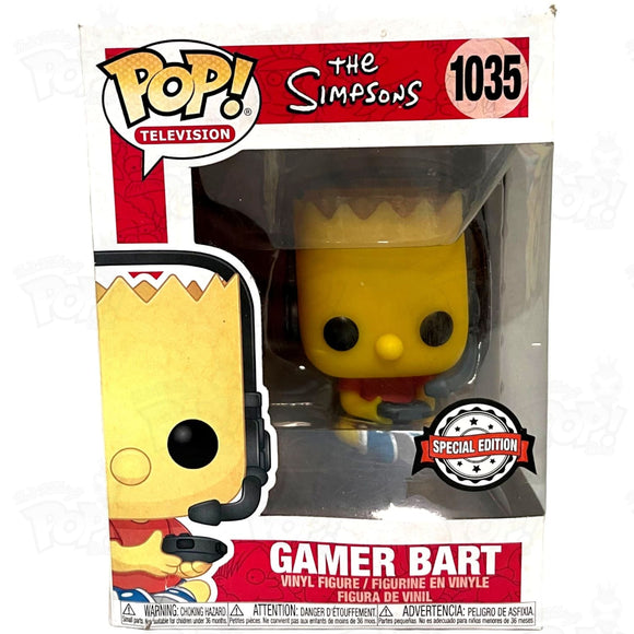 Simpsons Gamer Bart (#1035) Damaged Funko Pop Vinyl