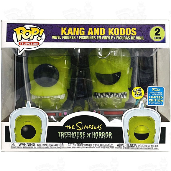 Simpsons Treehouse Of Horror Kang And Kodos (2 Pack) Gitd 2019 Summer Convention Funko Pop Vinyl