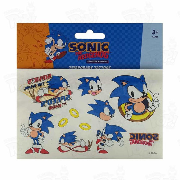 Sonic The Hedgehog Temporay Tattoos Loot