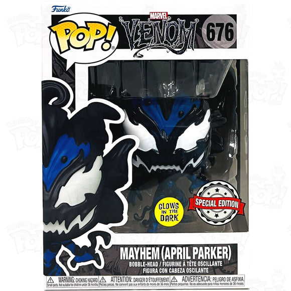 Funko Pop! Marvel Venom Mayhem (April Parker) Glows in the Dark Pop in a  box exclusive