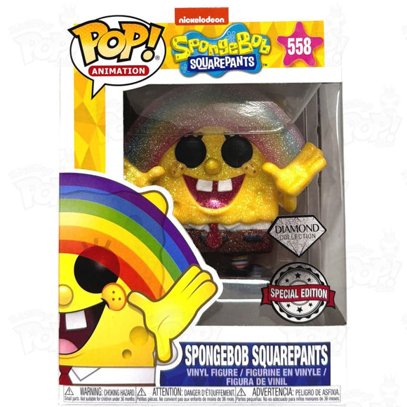 Spongebob Squarepants Rainbow (#558) Diamond Funko Pop Vinyl