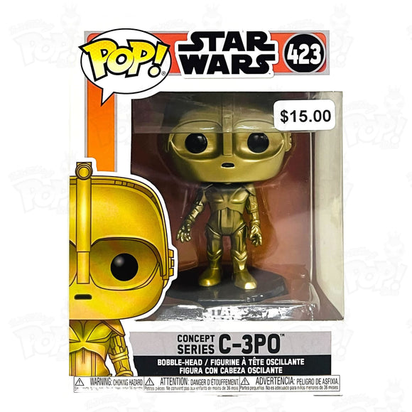 Star Wars Concept Series C-3P0 (#423) (Damaged) - That Funking Pop Store!