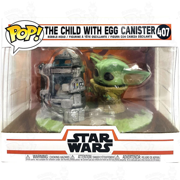 Star Wars Mandalorian The Child With Egg Canister (#407) Funko Pop Vinyl