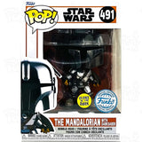 Star Wars: Mandalorian With Dark Saber (#491) Gitd Funko Pop Vinyl