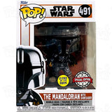 Star Wars: Mandalorian With Dark Saber (#491) Gitd Funko Pop Vinyl