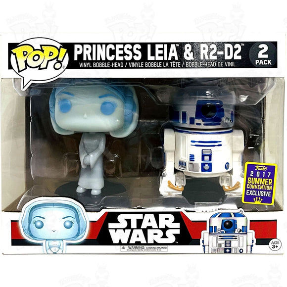 Star War Princess Leia & R2-D2 (#2-Pack) 2017 Sdcc Funko Pop Vinyl