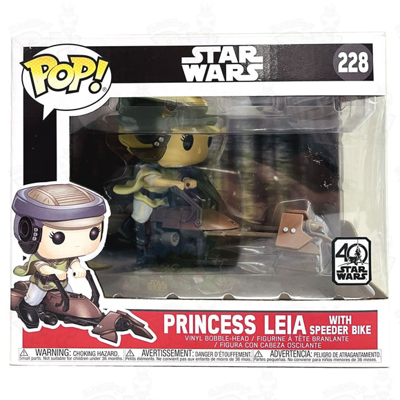 Star Wars Princess Leia with Speeder Bike (#228) - That Funking Pop Store!
