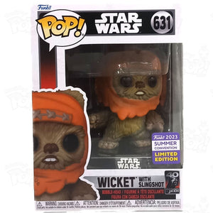 Star Wars Wicket W/Slingshot (#631) Summer Convention 2023 Funko Pop Vinyl