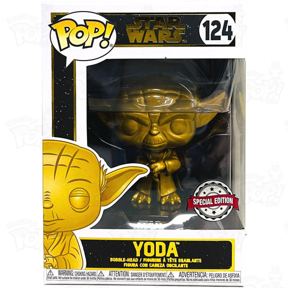 Star Wars Yoda (#124) Gold Funko Pop Vinyl