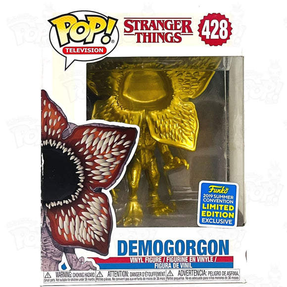 Stranger Things Demongorgon (#428) Gold 2019 Summer Convention Funko Pop Vinyl