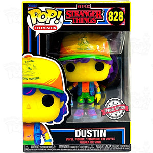 Stranger Things Dustin (#828) Blacklight Funko Pop Vinyl