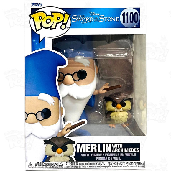 Sword In The Stone Merlin W/archimedes (#1100) Funko Pop Vinyl