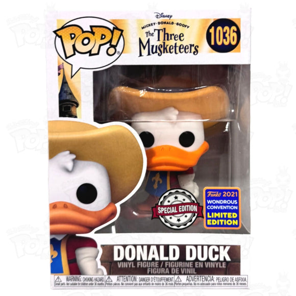 The Three Musketeers Donald Duck (#1036) Wonder Con 2023 Funko Pop Vinyl