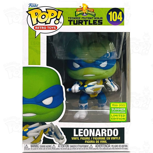 Tmnt X Mmpr Leonardo (#104) 2022 Summer Convention Funko Pop Vinyl