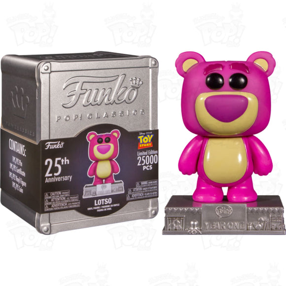 Toystory Lotso 25Th Anniversary Pop! Classics Vinyl Figure Tinbox Pin & Case (#13C) Funko Pop