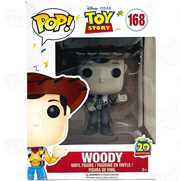 Toy Story Woody (#168) Black & White Funko Pop Vinyl