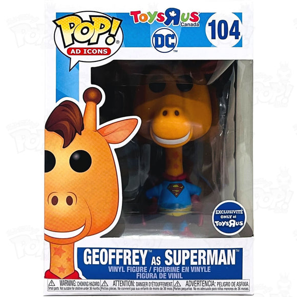Toys R Us Geoffrey As Superman (#104) Funko Pop Vinyl