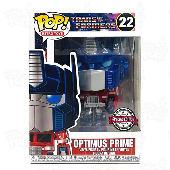 Transformers Optimus Prime (#22) Metallic Funko Pop Vinyl