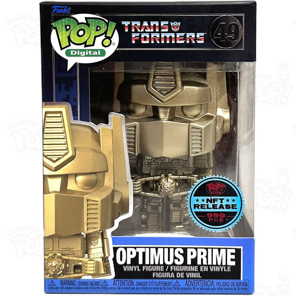 Transformers Optimus Prime (#49) Digital Nft Release Funko Pop Vinyl
