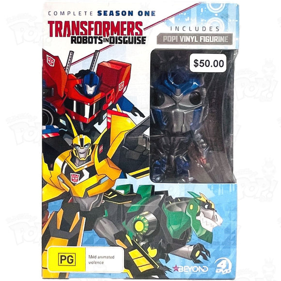 Transformers Robot In Disguise Season One Dvd + Optimus Pop Vinyl Funko