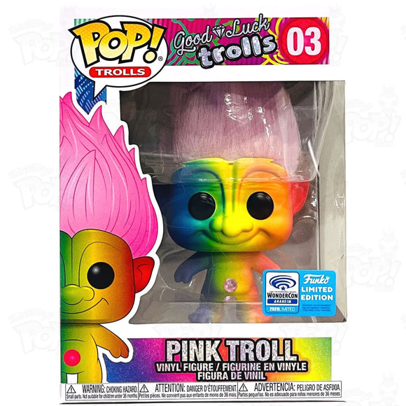 Trolls Pink Troll (#03) 2020 Wonderous Convention Stickered Funko Pop Vinyl