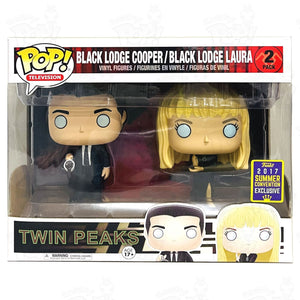 Twin Peaks Black Lodge Cooper / Laura (2 Pack) 2017 Summer Convention Funko Pop Vinyl