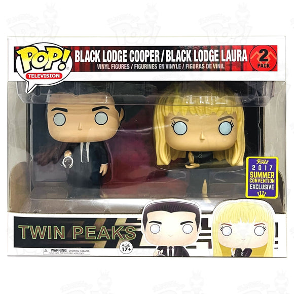 Twin Peaks Black Lodge Cooper / Laura (2 Pack) 2017 Summer Convention Funko Pop Vinyl