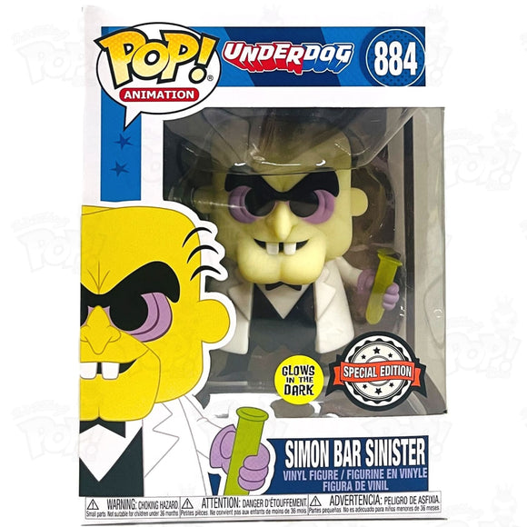 Underdog Simon Bar Sinister (#884) Gitd Funko Pop Vinyl