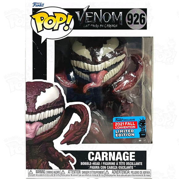Venom 2 Carnage (#926) 2021 Fall Convention Funko Pop Vinyl