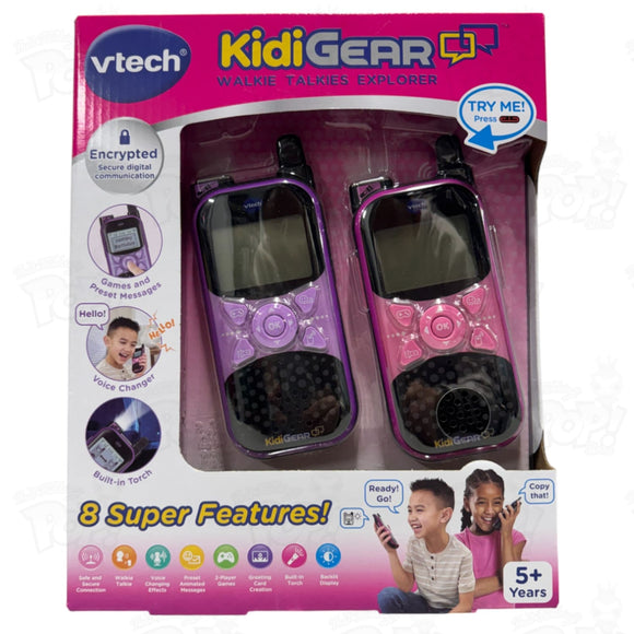VTech KidiGear Walkie Talkies Explorer - Pink/Purple Loot