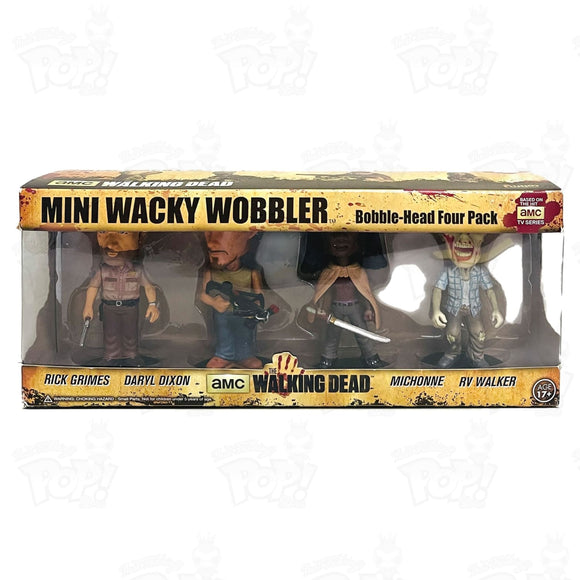 Walking Dead Mini Wacky Wobbler 4 Pack Loot