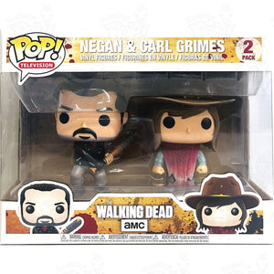 Walking Dead Negan & Carl Grimes (2-Pack) Funko Pop Vinyl