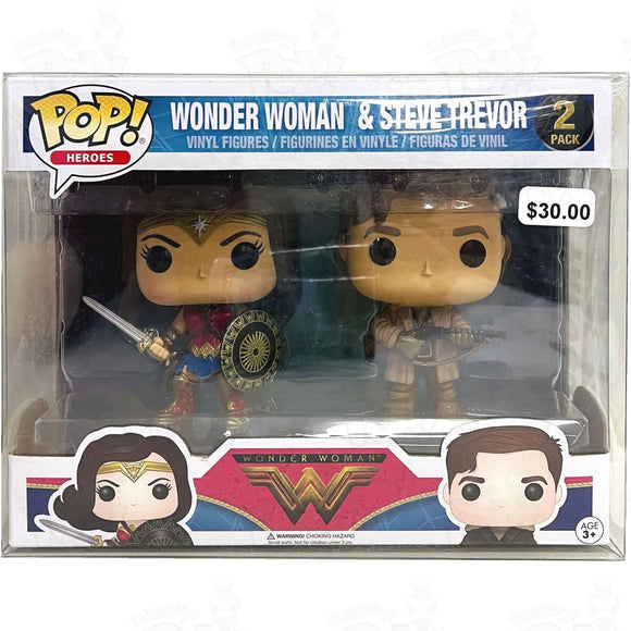 Wonder Woman & Steve Trevor (2-Pack) Funko Pop Vinyl