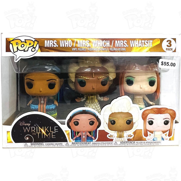 Wrinkle In Time Mrs Who Which & Whatsit (3-Pack) Funko Pop Vinyl