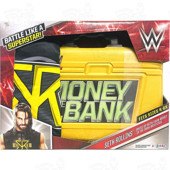 Wwe Seth Rollins Dress Up With Foam Money In The Bank Briefcase Loot