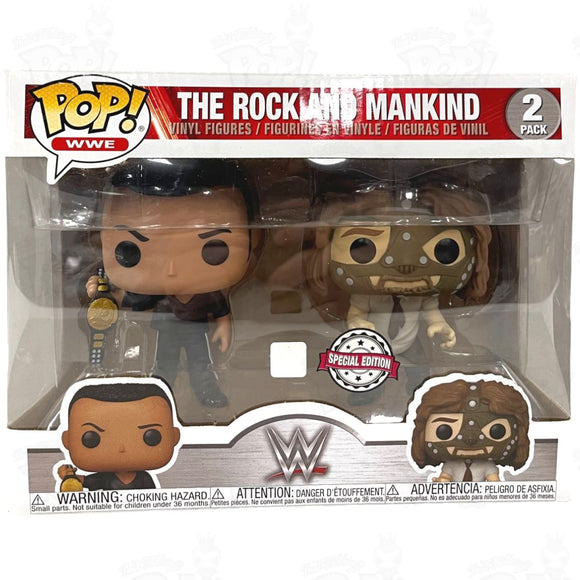 Wwe The Rock And Mankind (2 - Pack) Funko Pop Vinyl